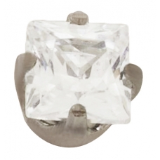 SS 3MM CZ SQUARE