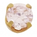 14K 3MM PINK ICE CZ