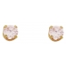 14K 3MM PINK ICE CZ